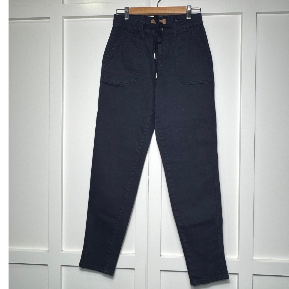 Judy Blue Women Garment Dyed High‎ Rise Utility Drawstring Pants Black 5/27